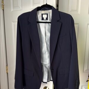 a new day Blue Blazer with Notched Lapel and Slim Fit